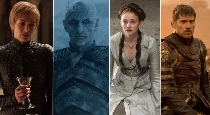 Cersei Lannister, el Rey de la Noche, Sansa Stark y Jaime Lannister 