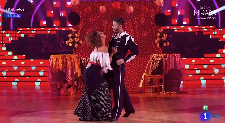 Pelayo Díaz e Inés durante su última actuación en 'Bailando con las estrellas'