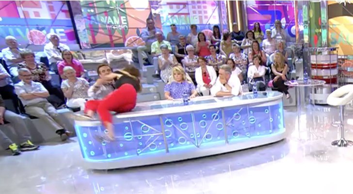 Momento en el que Paz Padilla pierde los estribos