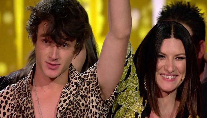 Pol, el ganador de 'Factor X' junto a Laura Pausini