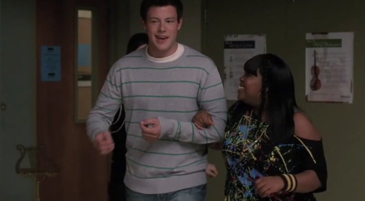Cory Monteith y Amber Riley