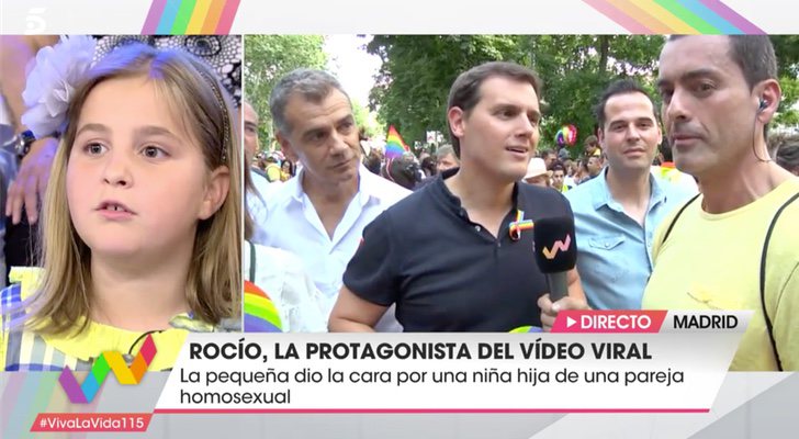 Albert Rivera y Rocío durante el programa 'Viva la vida'