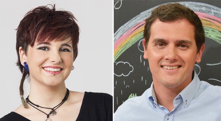 Marina de OT 2017 y el lider de Ciudadanos, Albert Rivera