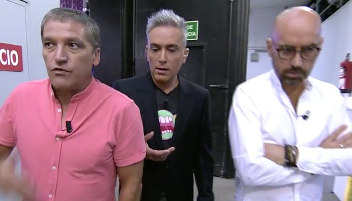 Diego Arrabal y Gustavo González junto a Kiko Hernández en 'Sálvame'