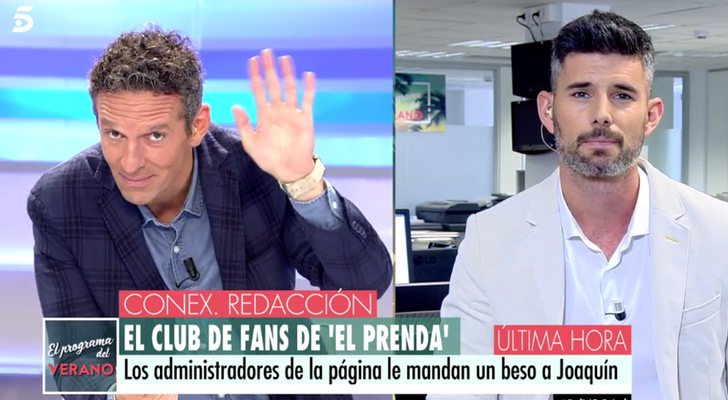 El gesto de respuesta de Joaquín Prat a los fans de "El prenda" en 'El programa del verano'