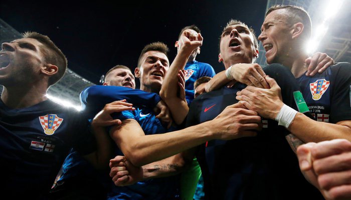 Semifinal del Mundial Rusia 2018 entre Croacia e Inglaterra