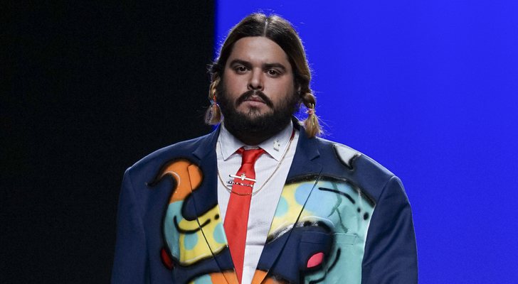 Brays Efe desfilando en la Mercedes Benz Fashion Week de Madrid