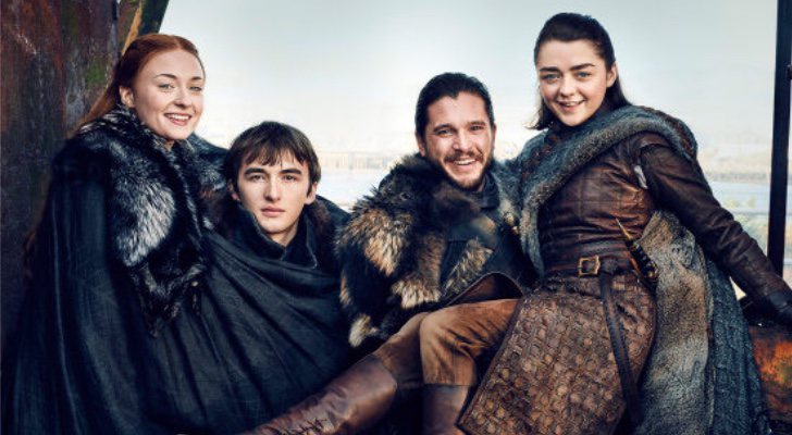 Los Stark en una imagen promocional de 'Juego de Tronos'
