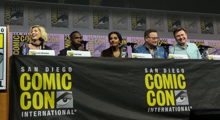 El nuevo elenco de 'Doctor Who', encabezado por Jodie Whittaker, en la Comic-Con de San Diego