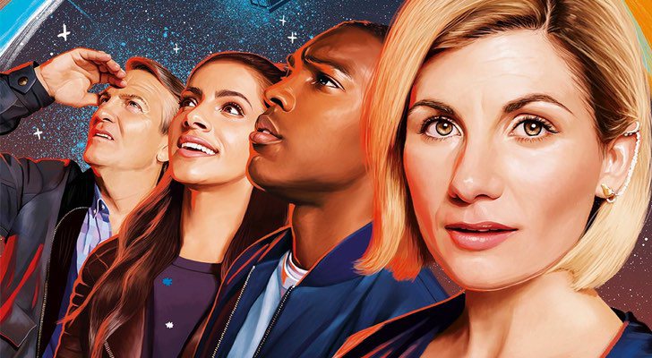 Jodie Whittaker junto a sus companions en 'Doctor Who'
