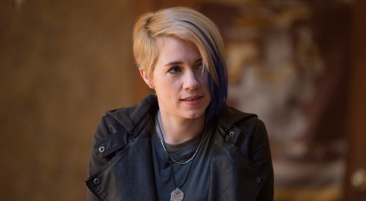 Alice Wetterlund en el rodaje del la serie 'Silicon Valley'