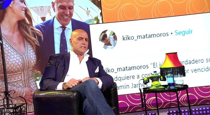 Kiko Matamoros durante la entrevista en 'Sálvame'