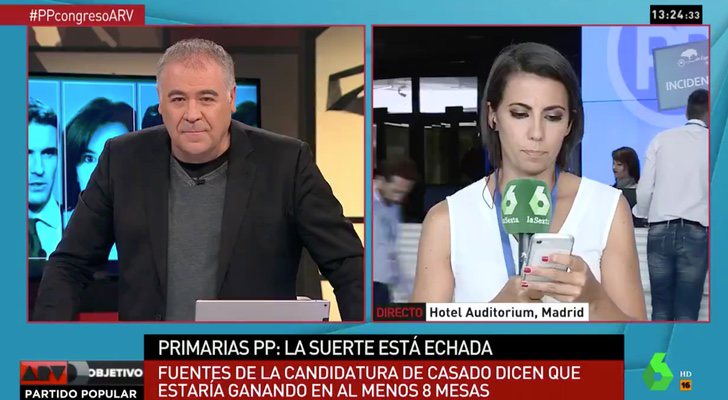 Ferreras y Ana Pastor, en 'Al rojo vivo: Objetivo PP'
