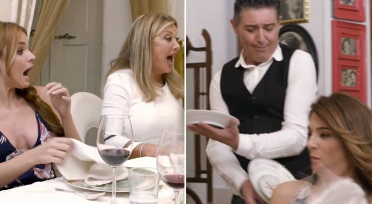 El postre de Ángel Garó cae sobre Raquel Bollo, en &#39;Ven a cenar conmigo: Summer edition&#39;