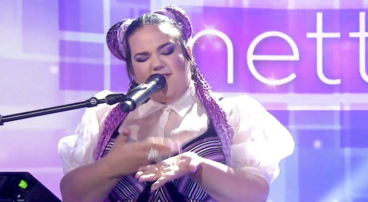 Netta, ganadora de Eurovisión 2018, en el programa estadounidense 'Today'