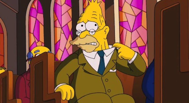 Abraham 'Abe' Simpson en una imagen de la película de 'Los Simpson'