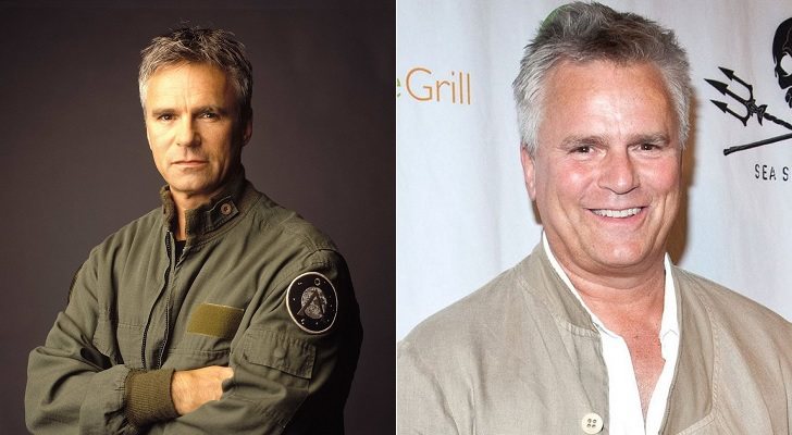 A la izquierda, Richard Dean Anderson en 'Stargate SG-1'; a la derecha, en la actualidad