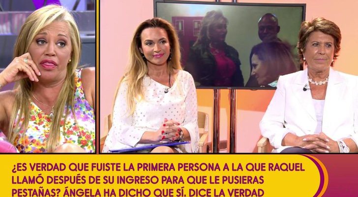 Belén Esteban, Ángela Beck y Conchita en 'Sálvame'