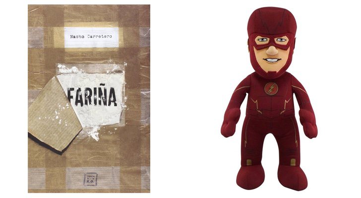 'Fariña' y peluche de 'The Flash'