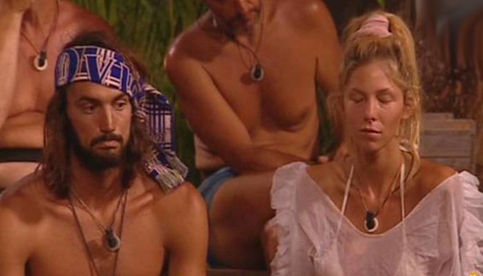 Logan Sampedro y Romina Malaspina en 'Supervivientes 2018'