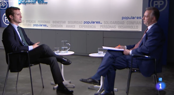 Pablo Casado y Jenaro Castro en &#39;Informe semanal&#39;