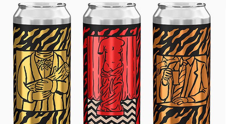 Diseño de las cervezas inspiradas en 'Twin Peaks'