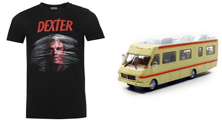 Camiseta de 'Dexter' y caravana de 'Breaking Bad'