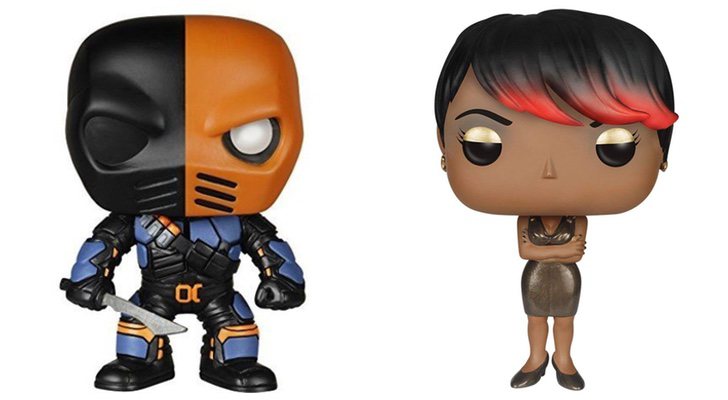 Funko de Deathstroke de 'Arrow' y funko de Fish Mooney de 'Gotham'