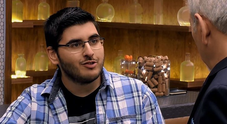 El comensal hablando con Carlos Sobera en 'First Dates'