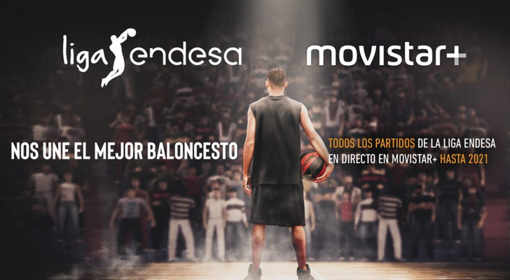 Cartel promocional del acuerdo entre Telefónica y ACB