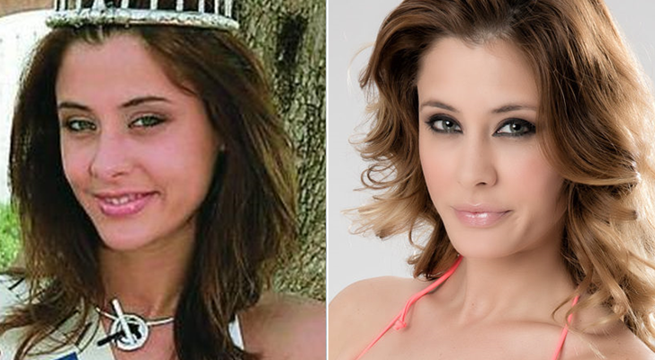Elisabeth Reyes gana Miss España (izq.) y en la actualidad (der.)