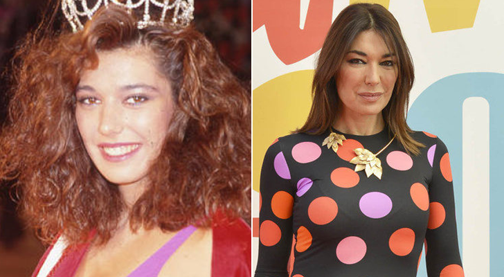 Raquel Revuelta gana Miss España (izq.) y en la actualidad (der.)
