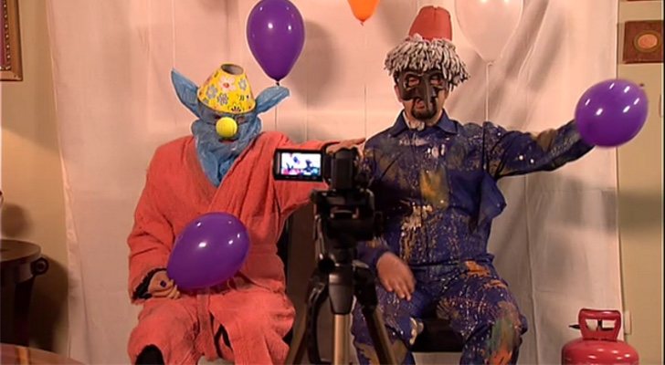 Coque y Antonio como Los Payasos Justicieros de 'La que se avecina'