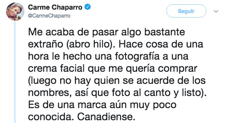 Mensaje de Carme Chaparro