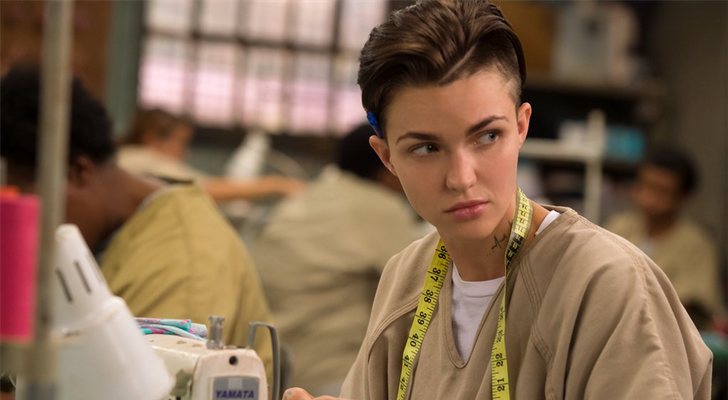 Ruby Rose como Stella Carlin en 'Orange is the new black'