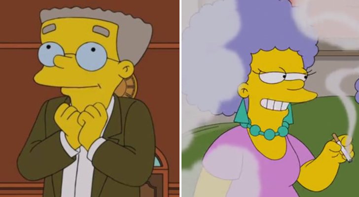 Waylon Smithers y Patty Bouvier en 'Los Simpson'