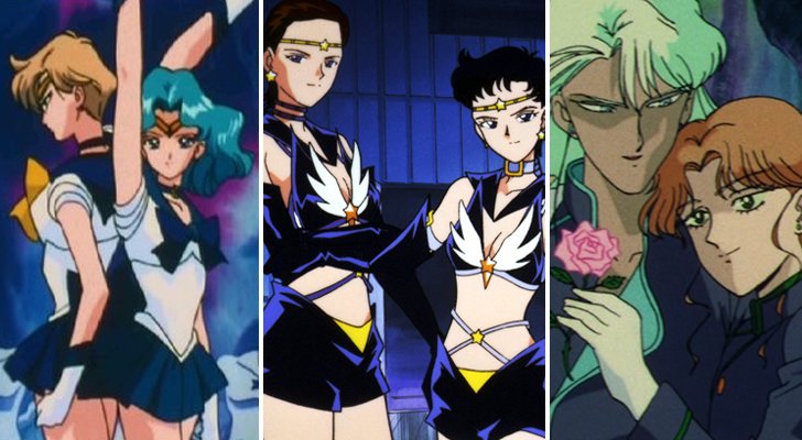Urano y Neptuno, las guerrero Starlight y Kunzite y Zoisite, personajes LGTB de 'Sailor Moon'