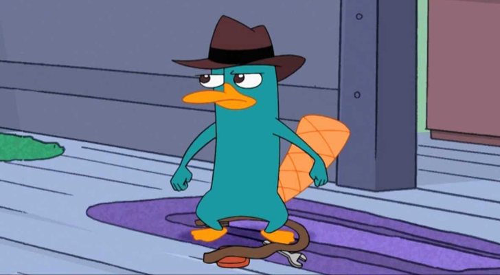 Perry el ornitorrinco en 'Phineas y Ferb'
