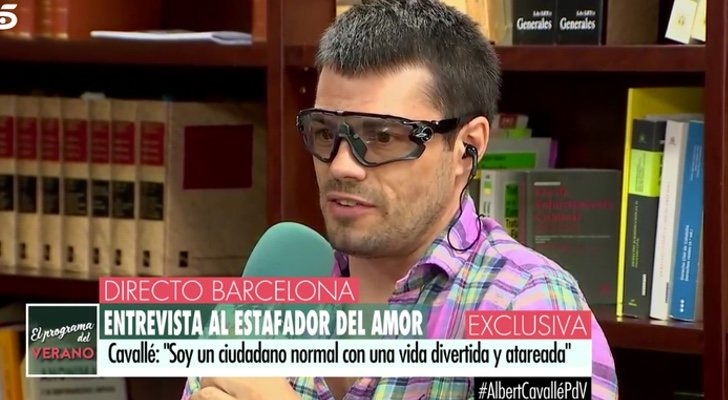 El estafador del amor en una entrevista a 'El programa del verano'