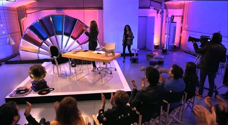 Mónica Naranjo durante el piloto de &#39;El show portátil&#39;