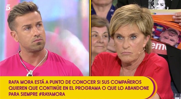 Rafa Mora y Chelo García-Cortés, en 'Sálvame'