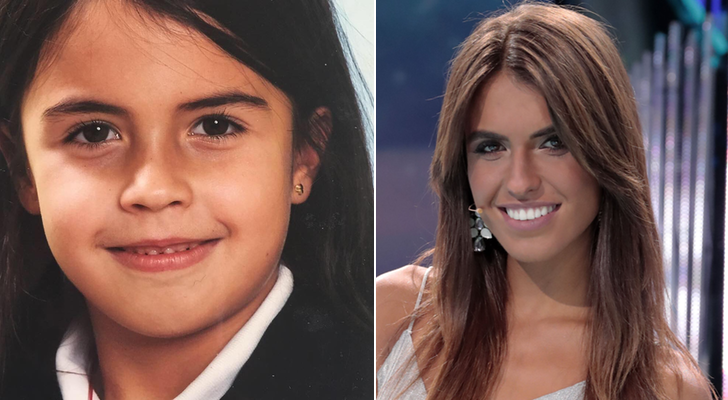 Sofía Suescun cuando era una niña y en la actualidad