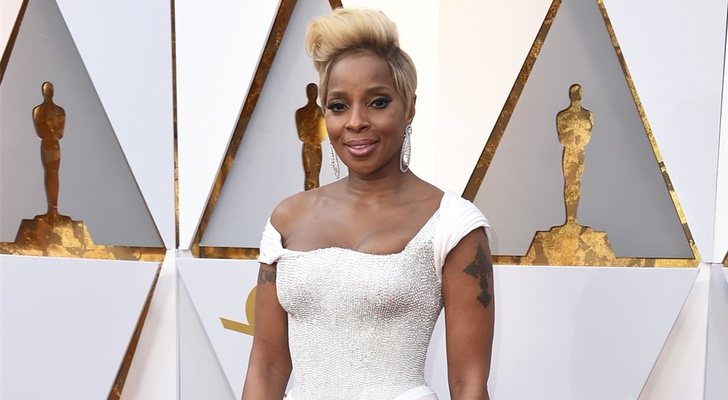 Mary J. Blige en la alfombra roja de los Premios Oscar 2018