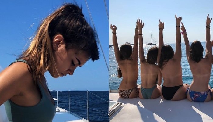 Imagen que publicó Aitana (&#39;OT 2017&#39;) por redes sociales en Ibiza