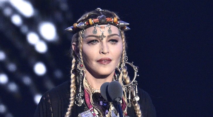 Madonna, durante su discurso en los VMAs