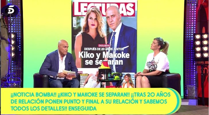 Matamoros charla con Carlota Corredera