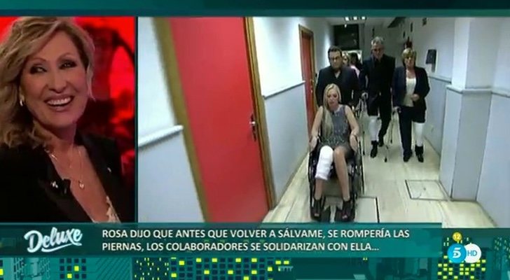 Los colaboradores se solidarizan con Rosa Benito rompiéndose piernas