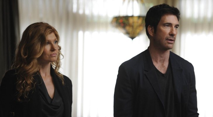 Connie Britton y Dylan McDermott en 'American Horror Story: Murder House'