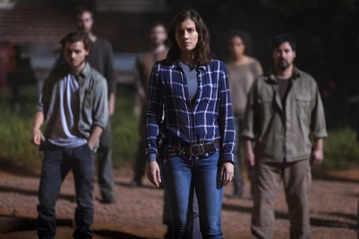 Lauren Cohan como Maggie al frente de Hilltop