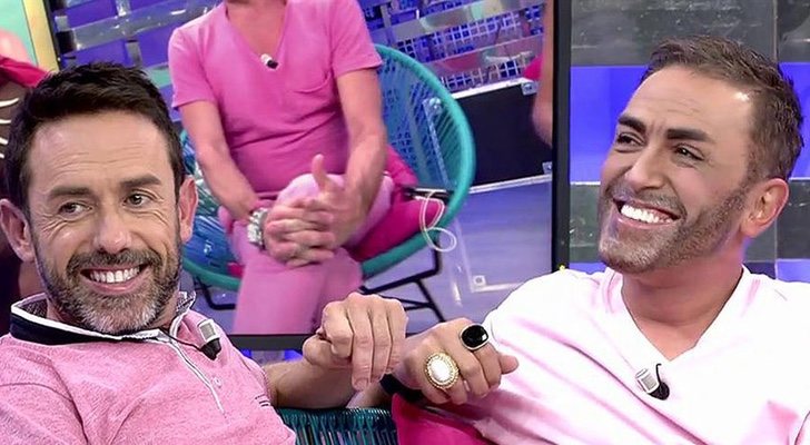 Kiko Hernández disfrazado de Jesús Manuel Ruiz, en 'Sálvame'